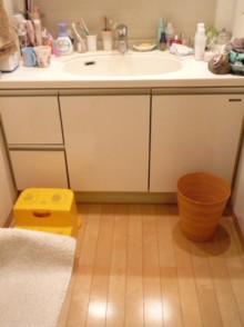 ホテルのような洗練された洗面空間